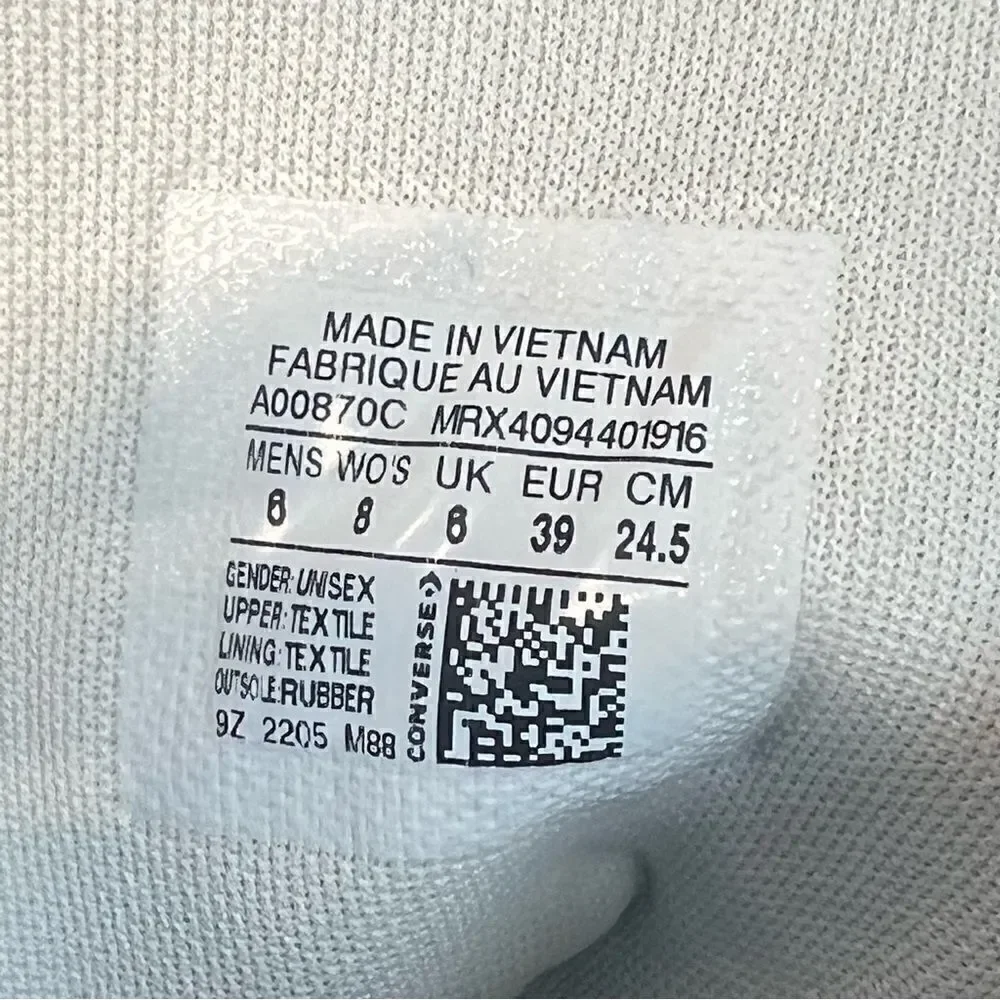 Converse size mens